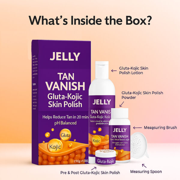 Jelly Tan Vanish Gluta-Kojic Skin Polish - Image 6