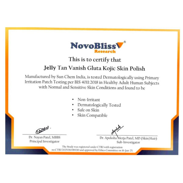 Jelly Tan Vanish Gluta-Kojic Skin Polish - Image 4